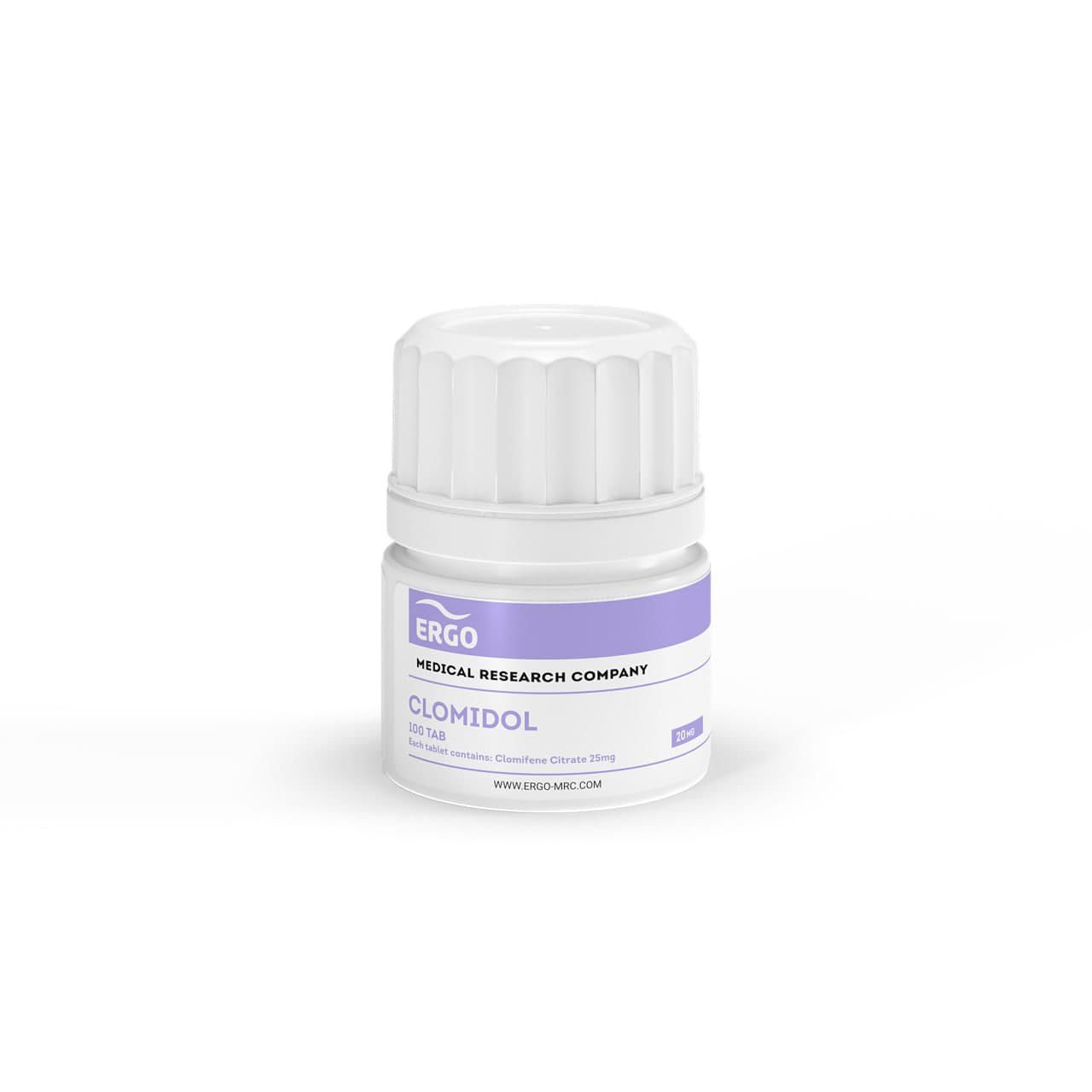 ERGO CLOMIPHENE CITRATE (годен до 08.2025) 20mg/tab - ЦЕНА ЗА 100 ТАБ