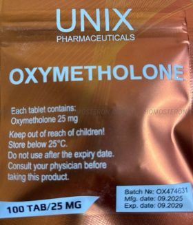 Oxymetolone 100tab/25mg  Unix